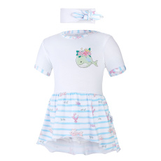 Little Angel-Body šaty tenké KR set Outlast® - bílá/velryba Velikost oblečení: 80 Little Angel-Body šaty tenké KR set Outlast® - bílá/velryba Velikost oblečení: 80