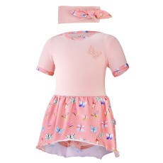 Little Angel-Body šaty tenké KR set Outlast® - sv.broskvová/motýlci Velikost oblečení: 92 Little Angel-Body šaty tenké KR set Outlast® - sv.broskvová/motýlci Velikost oblečení: 92