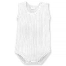 PINOKIO Body vroubkované bez rukávů Lovely Day uni bílá vel. 68 PINOKIO Body vroubkované bez rukávů Lovely Day uni bílá vel. 68