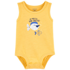 CARTER'S Body bez rukávů Yellow Fish kluk 12m CARTER'S Body bez rukávů Yellow Fish kluk 12m