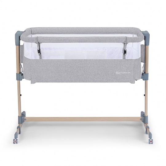 KINDERKRAFT SELECT Postýlka dětská polohovatelná Neste Air Grey Wood, Premium KINDERKRAFT SELECT Postýlka dětská polohovatelná Neste Air Grey Wood, Premium