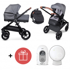 PETITE&MARS Kočárek 2v1 Trails Ultimate Grey + ANGELCARE AC110 Audio chůvička ZDARMA PETITE&MARS Kočárek 2v1 Trails Ultimate Grey + ANGELCARE AC110 Audio chůvička ZDARMA