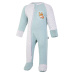 Little Angel-Overal smyk DR Outlast® - lišejník melír/pruh bílošedý melír Velikost oblečení: 68