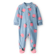 CARTER'S Overal na zip fleece Sleep & Play blue Apple dívka 3m/vel.62