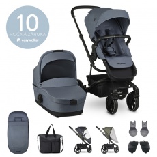 EASYWALKER Set XXL kočárek kombinovaný Harvey3 Steel Blue s příslušenstvím EASYWALKER Set XXL kočárek kombinovaný Harvey3 Steel Blue s příslušenstvím