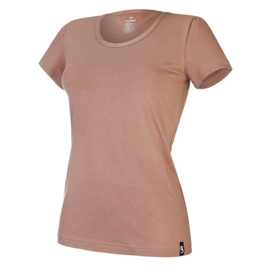 Little Angel-Tričko dámské KR tenké výstřih U Outlast® - oříšková Velikost oblečení: M