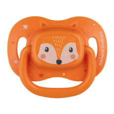 CANPOL BABIES Dudlík silikonový symetrický Cute animals 0-6m 1ks oranžový CANPOL BABIES Dudlík silikonový symetrický Cute animals 0-6m 1ks oranžový