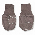 KAARSGAREN-Kojenecké rukavičky bavlněné 3–6 měsíců ovečka hnědá