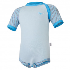 Little Angel-Body tenké KR Outlast® - modrá/pruh sv.modrý úzký Velikost: 74 Little Angel-Body tenké KR Outlast® - modrá/pruh sv.modrý úzký Velikost: 74
