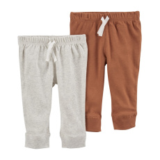 CARTER'S Tepláky Grey&Brown neutrál LBB 2ks 18m