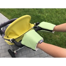 KAARSGAREN-Zelené rukavice na kočárek biobavlna
