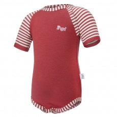 Little Angel-Body tenké KR Outlast® - bordová/pruh bordový Velikost: 74 Little Angel-Body tenké KR Outlast® - bordová/pruh bordový Velikost: 74