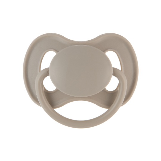CANPOL BABIES Dudlík kaučukový s kulatou špičkou špičkou Nude 6-18m béžový