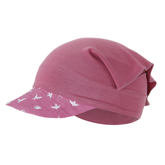 Little Angel-Šátek tenký kšilt Outlast® - tm.starorůžová/tm.starorůžová vlaštovky Velikost čepic: 4 | 45-48 cm