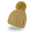 Little Angel-Čepice pletená bambule knoflíky Outlast ® - sv.zelená Velikost čepic: 4 | 45-48 cm
