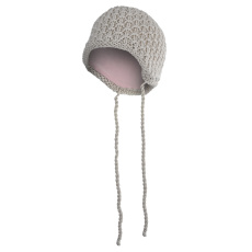 Little Angel-Čepice pletená zavazovací drobný vzor Outlast® - béžová Velikost: 1, 36-38 cm Little Angel-Čepice pletená zavazovací drobný vzor Outlast® - béžová Velikost: 1, 36-38 cm