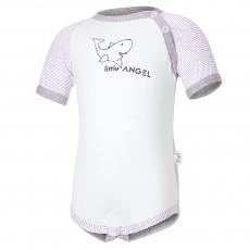 Little Angel-Body tenké KR LA Outlast® - sv.zelená/šedý melír Velikost: 80 Little Angel-Body tenké KR LA Outlast® - sv.zelená/šedý melír Velikost: 80