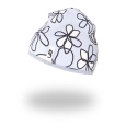 Little Angel-Čepice podšitá Outlast® - sv.šedá kytky/šedý melír Velikost čepic: 7 | 58-62 cm