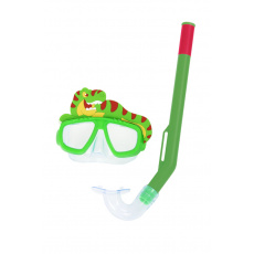 BESTWAY Set šnorchlovací Lil Animal - brýle a šnorchl, zelená