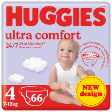 HUGGIES® Pleny jednorázové Little Movers 4 (7-18 kg) 66 ks HUGGIES® Pleny jednorázové Little Movers 4 (7-18 kg) 66 ks