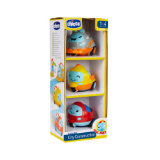 CHICCO Mini autíčka City Construction 3ks, 12m+ CHICCO Mini autíčka City Construction 3ks, 12m+