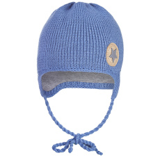 Little Angel-Čepice pletená zavazovací LA Outlast ® - ocelová Velikost čepic: 1 | 36-38 cm Little Angel-Čepice pletená zavazovací LA Outlast ® - ocelová Velikost čepic: 1 | 36-38 cm