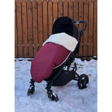 KAARSGAREN-Vínová zimní merino deka nepadací KAARSGAREN-Vínová zimní merino deka nepadací
