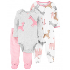 CARTER'S Set 3dílný overal na druky, polodupačky, body dl. rukáv Giraffe dívka LBB 6m, vel. 68 CARTER'S Set 3dílný overal na druky, polodupačky, body dl. rukáv Giraffe dívka LBB 6m, vel. 68