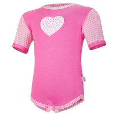 Little Angel-Body tenké KR obrázek Outlast® - tm.růžová/pruh starorůžový Velikost: 74 Little Angel-Body tenké KR obrázek Outlast® - tm.růžová/pruh starorůžový Velikost: 74