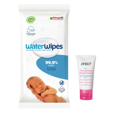 Philips AVENT Krém na bradavky 30 ml + WATERWIPES 100% BIO odbouratené vlhčené ubrousky 10 ks Philips AVENT Krém na bradavky 30 ml + WATERWIPES 100% BIO odbouratené vlhčené ubrousky 10 ks