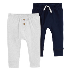 CARTER'S Tepláky Grey&Navy kluk LBB 2ks 9m