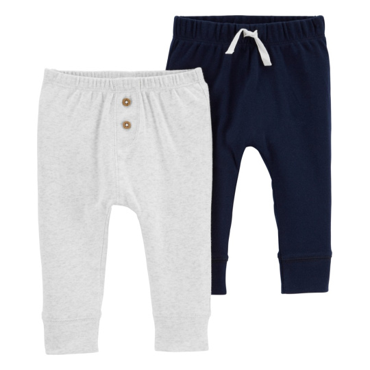 CARTER'S Tepláky Grey&Navy kluk LBB 2ks 9m