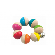 DETOA Chrastítko/Hrkadlo mini s rolničkou dřevo průměr 8 cm, 6m+ DETOA Chrastítko/Hrkadlo mini s rolničkou dřevo průměr 8 cm, 6m+