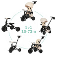QPLAY Tříkolka Nova Max 5v1 Beige, 10-72 měsíců