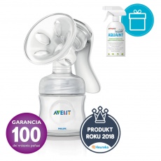 Philips AVENT Odsávačka mateřského mléka Natural se zásobníkem 125 ml + AQUAINT 500 ml Philips AVENT Odsávačka mateřského mléka Natural se zásobníkem 125 ml + AQUAINT 500 ml