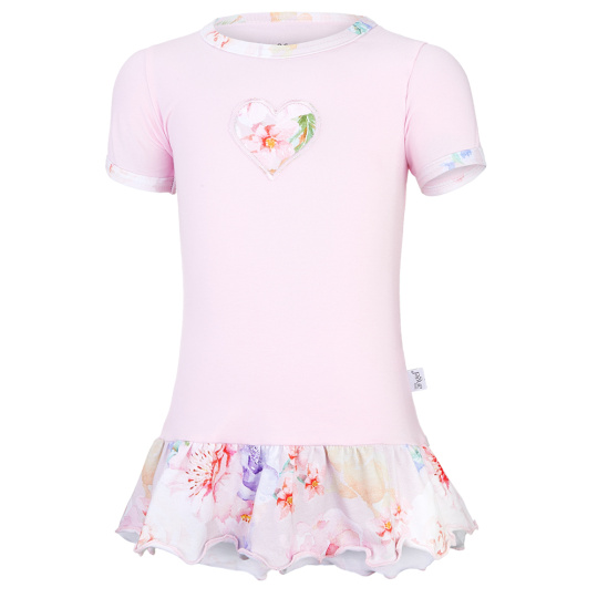 Little Angel-Tunika tenká Outlast® - růžová baby/sv.růžová květy Velikost oblečení: 104