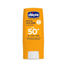 CHICCO Dětská tyčinka na opalování na obličej a citlivá místa SPF 50+ 9ml