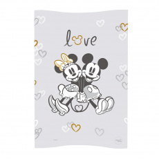 CEBA Podložka přebalovací měkká COSY (50x70) Disney Minnie & Mickey Grey