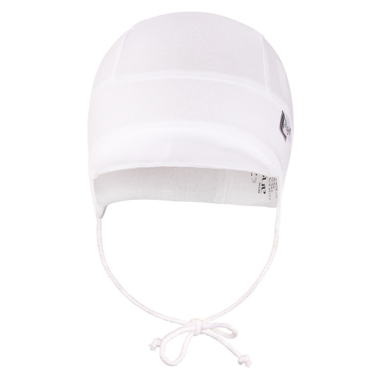 Little Angel-Kšiltovka tenká zavazovací Outlast® - bílá Velikost čepic: 2 | 39-41 cm