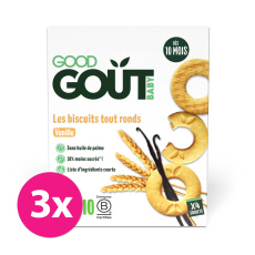 GOOD GOUT BIO Vanilková kolečka 3x80 g GOOD GOUT BIO Vanilková kolečka 3x80 g