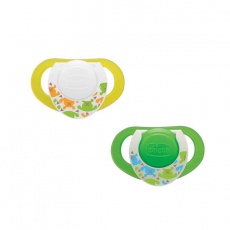 CHICCO Šidítko Physio Compact, silikonové, 6-16m , fluoreskující, 2 ks CHICCO Šidítko Physio Compact, silikonové, 6-16m , fluoreskující, 2 ks