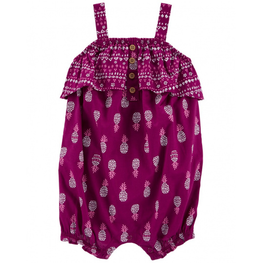 CARTER'S Overal letní Purple Pineapple holka 9m