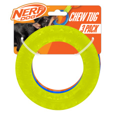 NERF DOG Hračka pro psy 3 ks průhledných kruhů se spiky EXO 12,5 cm