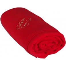 KAARSGAREN-Dětská flísová deka s pejskem červená