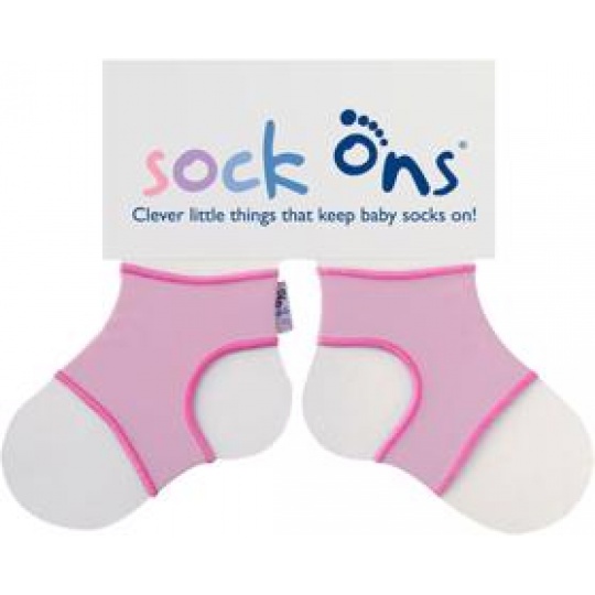 KIKKO Sock Ons Držák ponožek Classic - Růžová (6-12m)