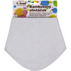T-TOMI Slintáček bambusový BIO, bílý T-TOMI Slintáček bambusový BIO, bílý