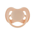 CANPOL BABIES Dudlík kaučukový s kulatou špičkou špičkou Nude 0-6m krémový