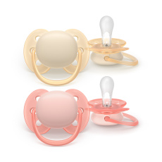 Philips AVENT Šidítko Ultrasoft Premium 0-6m dívka, 2 ks Philips AVENT Šidítko Ultrasoft Premium 0-6m dívka, 2 ks