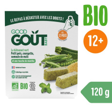 GOOD GOUT BIO BLW Tyčinky z hrášku a cukety (120 g) GOOD GOUT BIO BLW Tyčinky z hrášku a cukety (120 g)