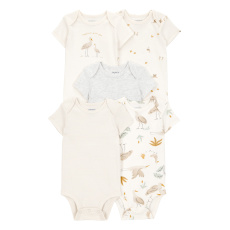 CARTER'S Body krátký rukáv Bird prints 5ks NB, vel. 56 CARTER'S Body krátký rukáv Bird prints 5ks NB, vel. 56